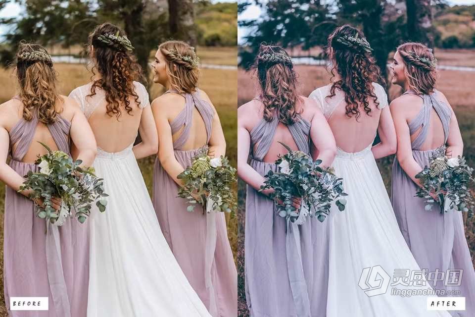 电影婚礼人像Lightroom预设 20 Wedding Cinematic Lightroom Presets  灵感中国网 www.lingganchina.com