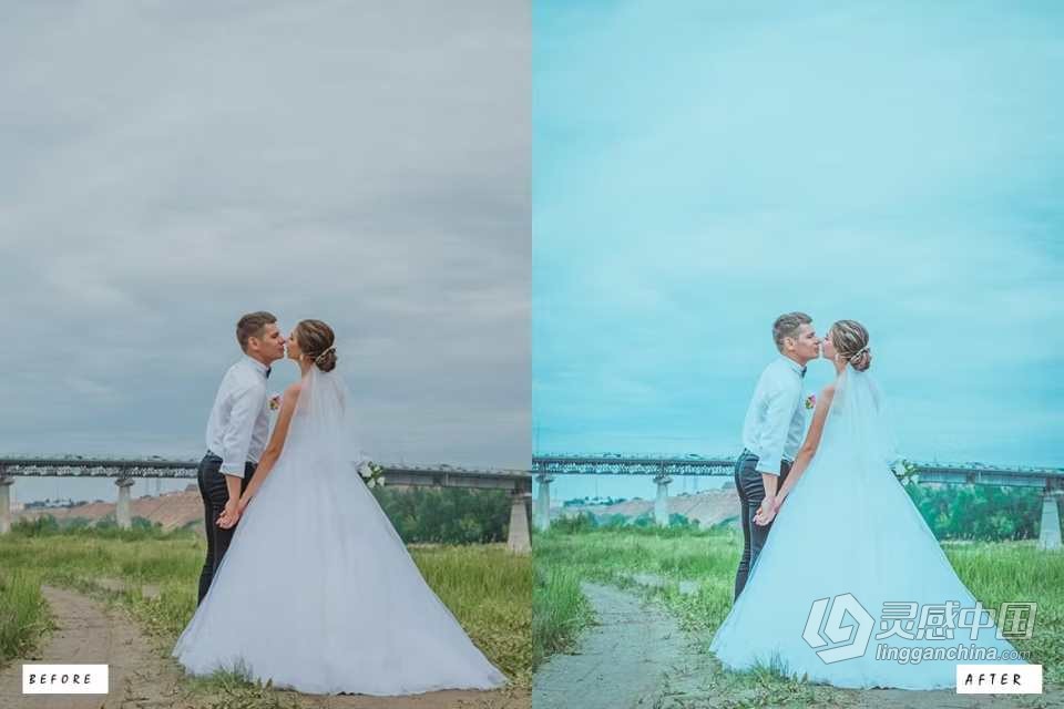 电影婚礼人像Lightroom预设 20 Wedding Cinematic Lightroom Presets  灵感中国网 www.lingganchina.com