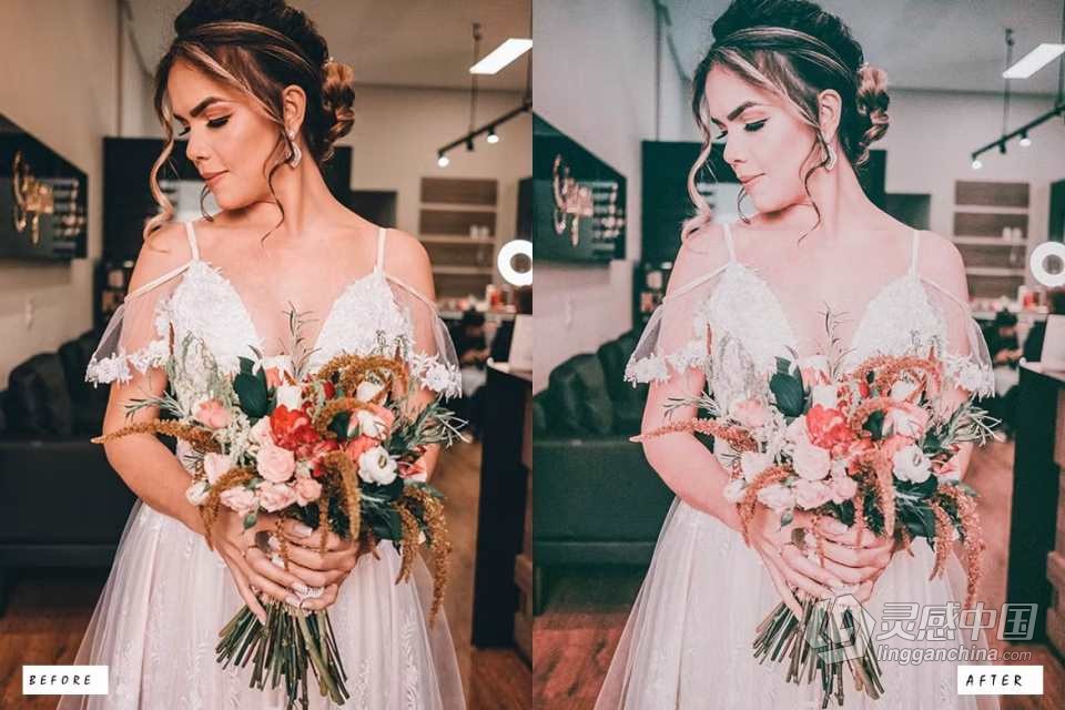 电影婚礼人像Lightroom预设 20 Wedding Cinematic Lightroom Presets  灵感中国网 www.lingganchina.com