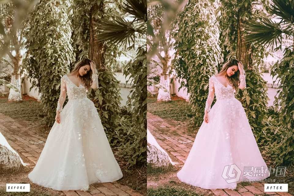 电影婚礼人像Lightroom预设 20 Wedding Cinematic Lightroom Presets  灵感中国网 www.lingganchina.com