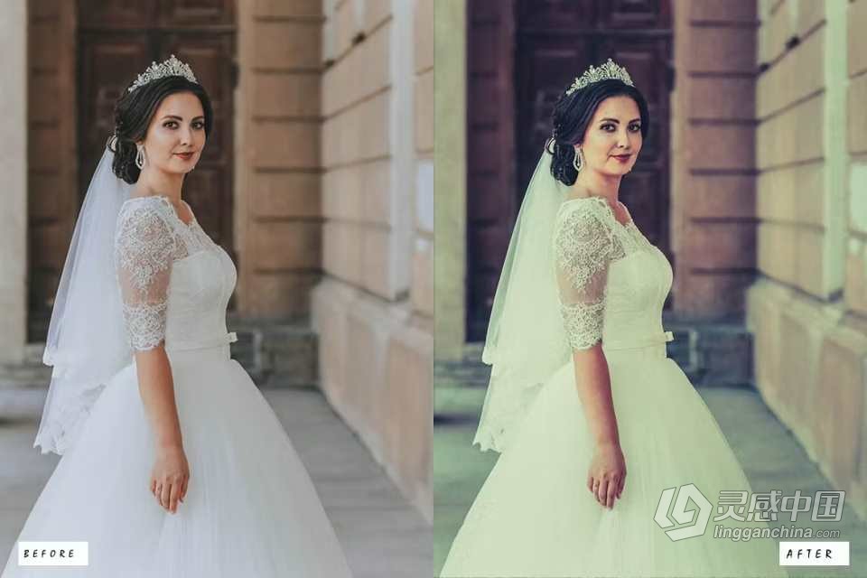 电影婚礼人像Lightroom预设 20 Wedding Cinematic Lightroom Presets  灵感中国网 www.lingganchina.com