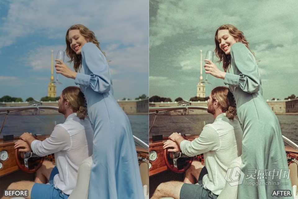 复古电影怀旧胶片lr预设 Retro Vintage Old Look Lightroom Presets  灵感中国网 www.lingganchina.com