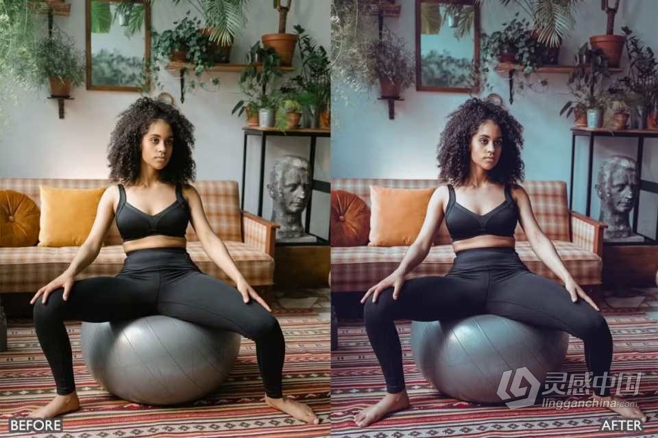 INS博主健身人像Lightroom预设 Instagram influencer Blogger Workout Presets  灵感中国网 www.lingganchina.com