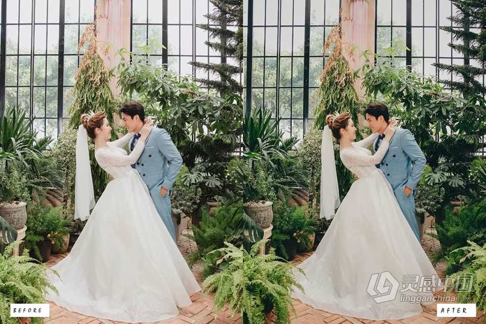 复古婚礼人像Lightroom预设 10 Retro Wedding Lightroom Presets  灵感中国网 www.lingganchina.com