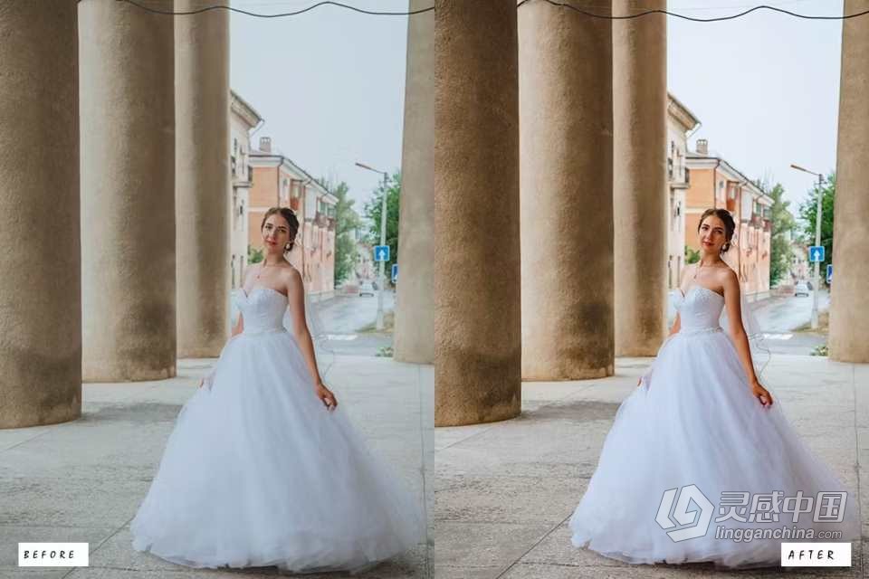 复古婚礼人像Lightroom预设 10 Retro Wedding Lightroom Presets  灵感中国网 www.lingganchina.com