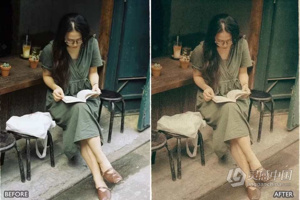 梦幻复古颗粒胶片lr预设 Vintage Retro Film Look Lightroom Preset  灵感中国网 www.lingganchina.com