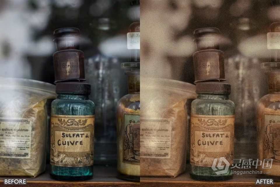 梦幻复古颗粒胶片lr预设 Vintage Retro Film Look Lightroom Preset  灵感中国网 www.lingganchina.com