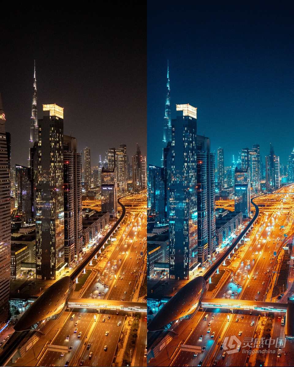 城市夜景情绪人像lr预设 Thiago Bonfim - MOODY NIGHT GLOW Presets  灵感中国网 www.lingganchina.com