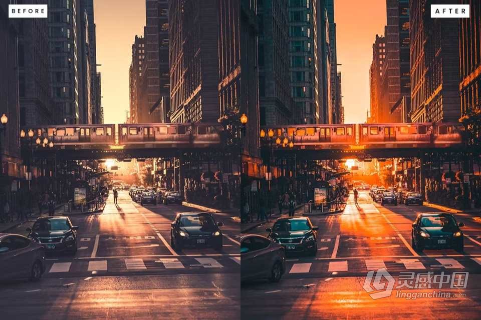 橙绿色电影风光Lightroom预设 Teal &amp; Orange Lightroom Presets  灵感中国网 www.lingganchina.com