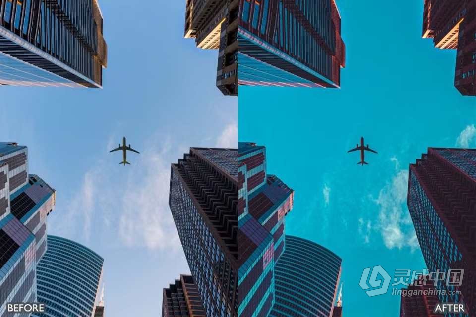 城市天空电影风光LR预设 City Sky Cinematic Landscape Presets  灵感中国网 www.lingganchina.com
