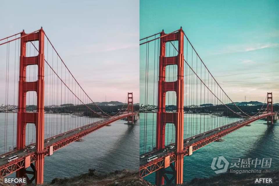 城市天空电影风光LR预设 City Sky Cinematic Landscape Presets  灵感中国网 www.lingganchina.com