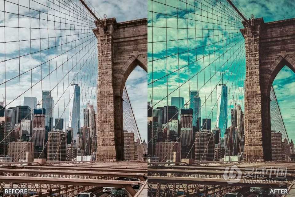 城市天空电影风光LR预设 City Sky Cinematic Landscape Presets  灵感中国网 www.lingganchina.com
