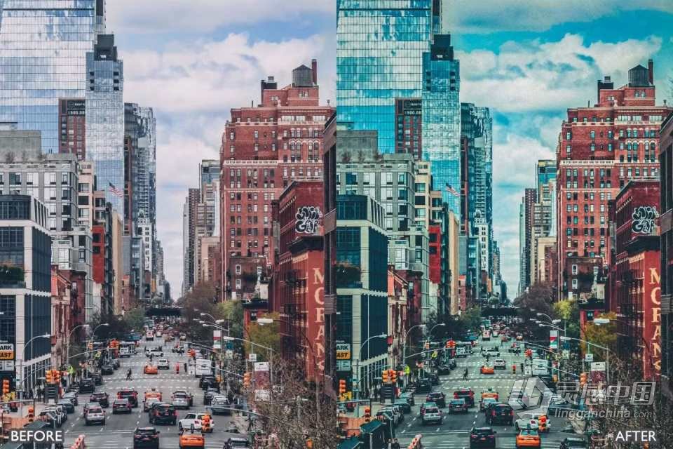 城市天空电影风光LR预设 City Sky Cinematic Landscape Presets  灵感中国网 www.lingganchina.com