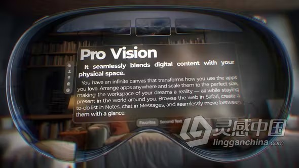 AE模板-专业视觉AR沉浸感操作视频演示AE模板下载 Pro Vision AR  灵感中国网 www.lingganchina.com