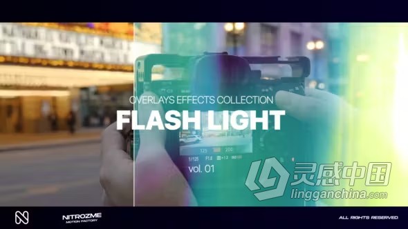 闪烁频闪灯光闪光效果叠加特效元素AE模板下载 Light Flash Effects Overlays Collection Vol. 01  灵感中国网 www.lingganchina.com