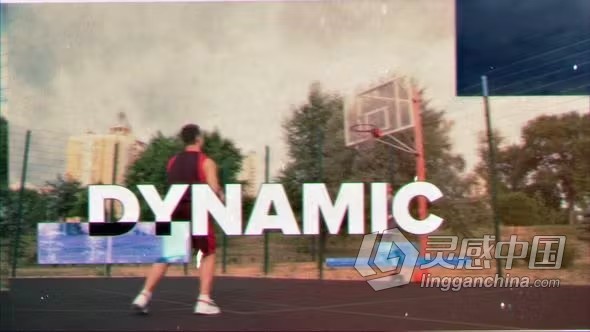 闪光和烟雾效果做旧邋遢时尚字体运动体育赛事宣传AE模板下载 Dynamic Grunge Sports Intro  灵感中国社区 www.lingganchina.com