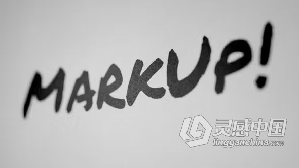 手写动画字体标题设计字幕简介贺卡标记AE模板下载 MarkUp - Animated Typeface  灵感中国网 www.lingganchina.com