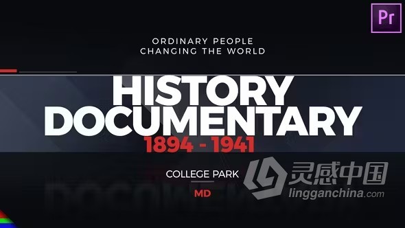 电视节目历史纪录片军事幻灯片史诗开场白PR模板下载 History Documentary  灵感中国网 www.lingganchina.com