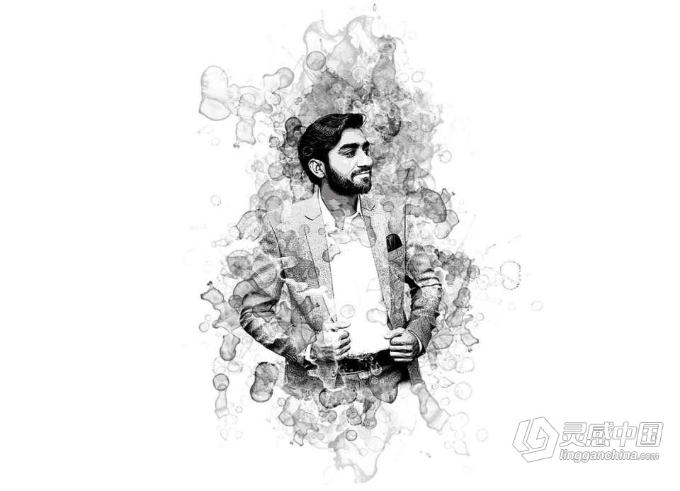 专业水彩Photoshop动作  Pro Watercolor Photoshop Action 附视频教程  灵感中国网 www.lingganchina.com