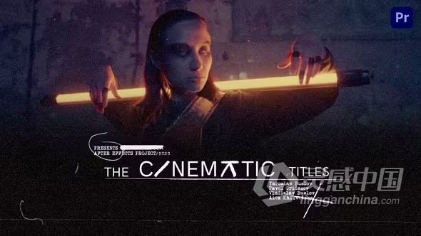电影片名风格化电影预告片视频介绍标题PR模板下载 Cinematic Lower Thirds  灵感中国网 www.lingganchina.com