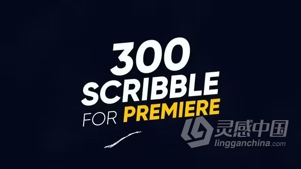 300+卡通涂鸦flash fx手绘形状素描元素PR模板下载 300 Scribble Premiere  灵感中国网 www.lingganchina.com