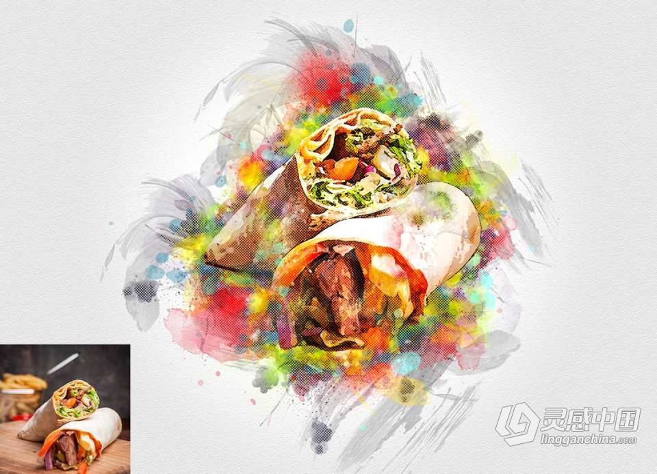 高级艺术绘画PS动作 Advance Art Photoshop Action 附视频教程  灵感中国网 www.lingganchina.com