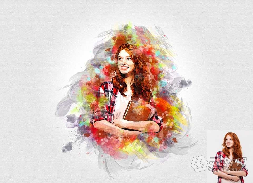 高级艺术绘画PS动作 Advance Art Photoshop Action 附视频教程  灵感中国网 www.lingganchina.com