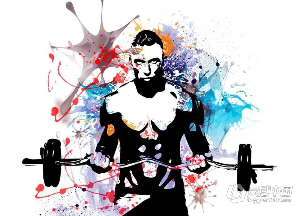 矢量油漆飞溅绘画Photoshop动作 Vector Paint Splash Action 附视频教程  灵感中国网 www.lingganchina.com