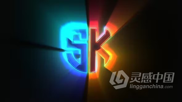 明亮多彩光效标志LOGO动画PR模板下载 Light Logo Intro  灵感中国网 www.lingganchina.com