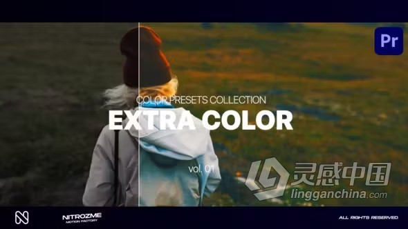 时尚视频制作专业电影调色PR模板下载 Extra Color LUT Collection Vol. 01 for Premiere Pro  灵感中国网 www.lingganchina.com