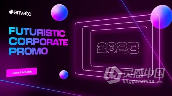 PR模板-全息HUD技术创新幻灯片AI科技企业宣传片 Futuristic Corporate Promo  灵感中国网 www.lingganchina.com