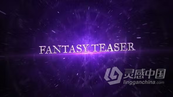 镜头光晕奇幻电影预告片AE与PR模板下载 Cinematic Fantasy Teaser Mogrt  灵感中国网 www.lingganchina.com