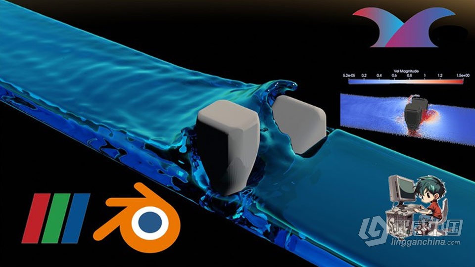 Blender流体动画SPH模拟技术训练视频教程  灵感中国网 www.lingganchina.com