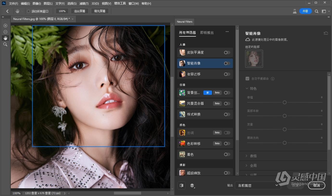 PS 2024神经网络滤镜 Neural Filters 安装包下载 支持PS 2024 正式版 Win系统下载  灵感中国网 www.lingganchina.com