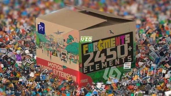 PR脚本-2450个二维卡通人物场景MG图形动画元素Premiere模板生成器PR脚本预设包  灵感中国网 www.lingganchina.com