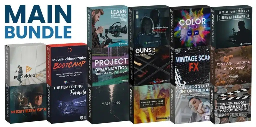 视频创作者拍摄剪辑预设完整包 5DayDeal-Video Creators Bundle 2023  灵感中国网 www.lingganchina.com