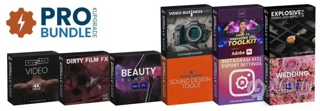 视频创作者拍摄剪辑预设完整包 5DayDeal-Video Creators Bundle 2023  灵感中国网 www.lingganchina.com