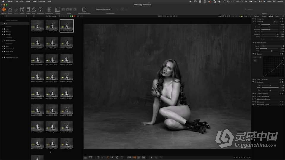 摄影师 Peter Coulson 模特Ana室内私房人像布光教程 中英字幕  灵感中国网 www.lingganchina.com