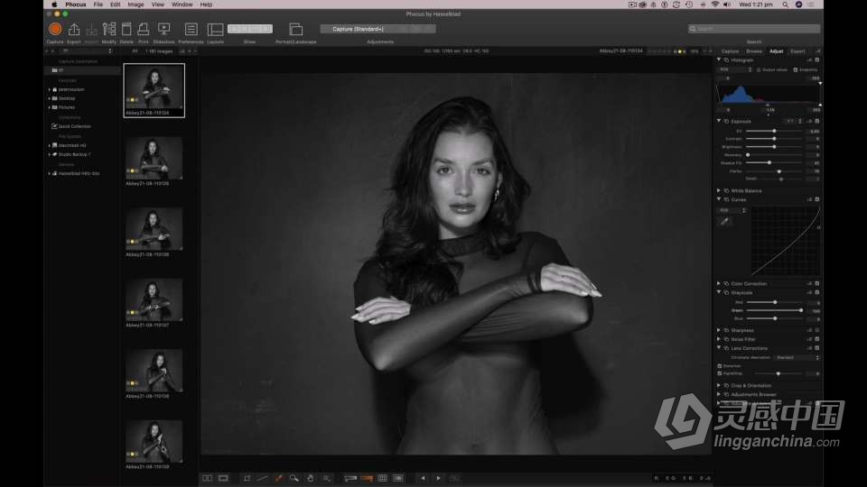 摄影师 Peter Coulson 模特摆姿势与Abbey的第二次拍摄 中英字幕  灵感中国网 www.lingganchina.com