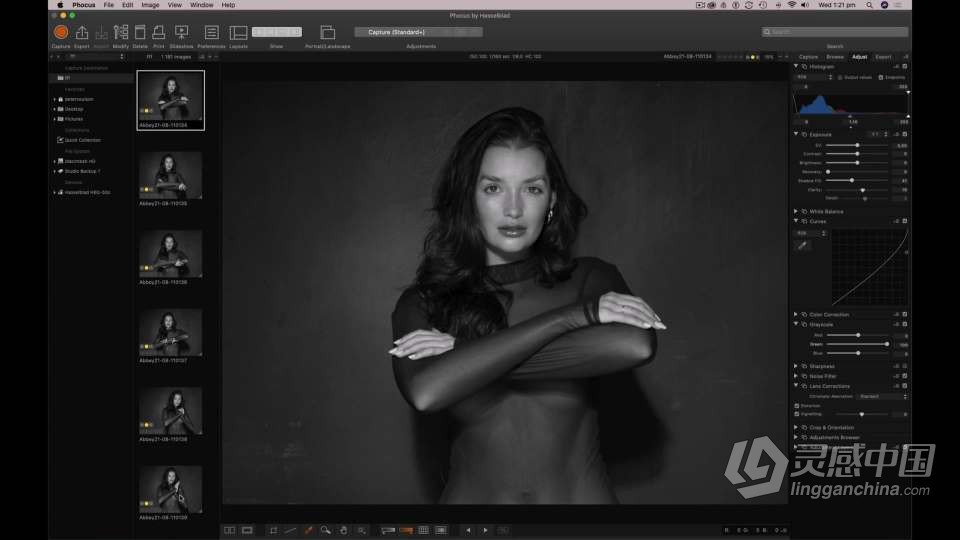 摄影师 Peter Coulson 模特摆姿势与Abbey的第二次拍摄 中英字幕  灵感中国社区 www.lingganchina.com