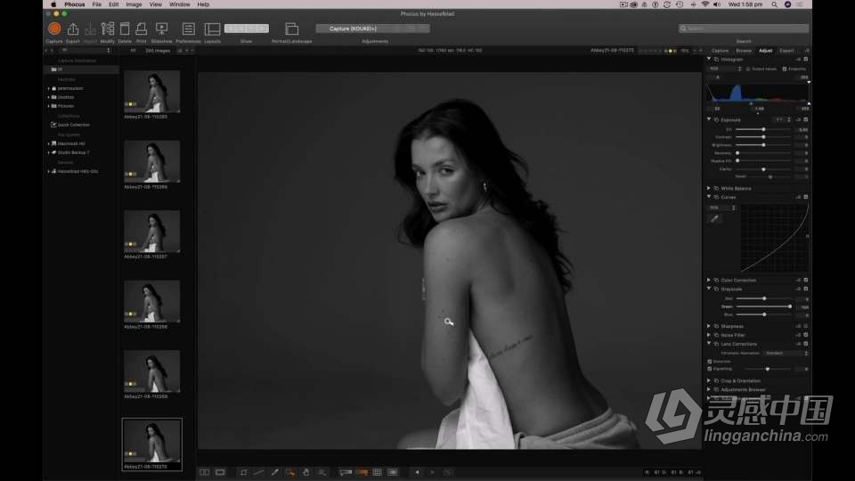 摄影师 Peter Coulson 模特摆姿势与Abbey的第二次拍摄 中英字幕  灵感中国网 www.lingganchina.com