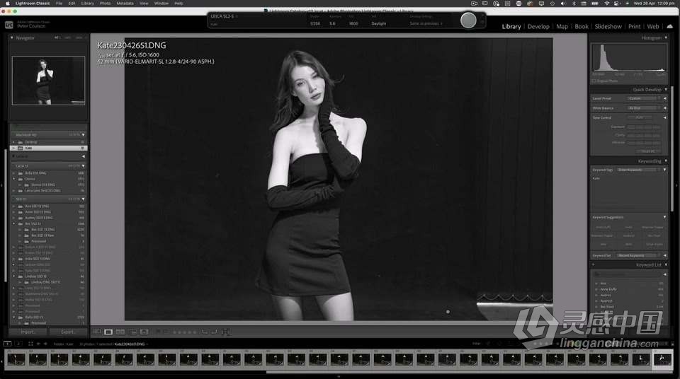 摄影师 Peter Coulson 模特Kate反光镜人像照明摄影教程 中英字幕  灵感中国网 www.lingganchina.com