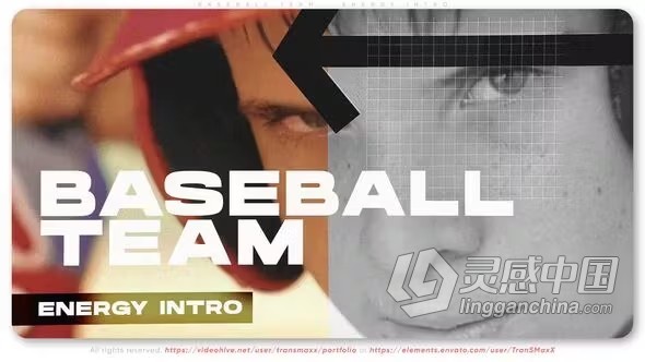 体育比赛活动广告球队宣传片AE模板下载 Baseball Team - Energy Intro  灵感中国社区 www.lingganchina.com