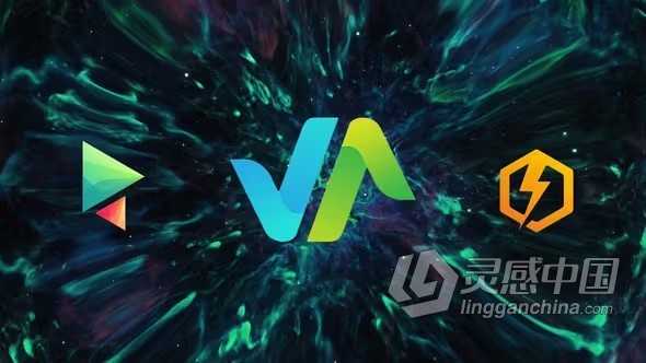 能量星云爆炸炫丽粒子线条动画标志AE模板下载 Galaxy Explosion Logo  灵感中国网 www.lingganchina.com