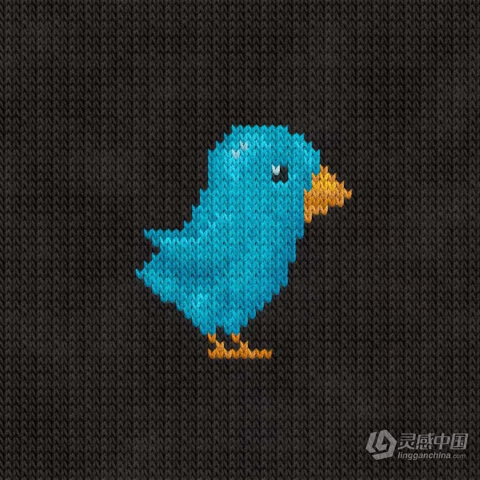 照片生成钩针编织毛织物效果PS动作 Knitting Photoshop Action  灵感中国网 www.lingganchina.com