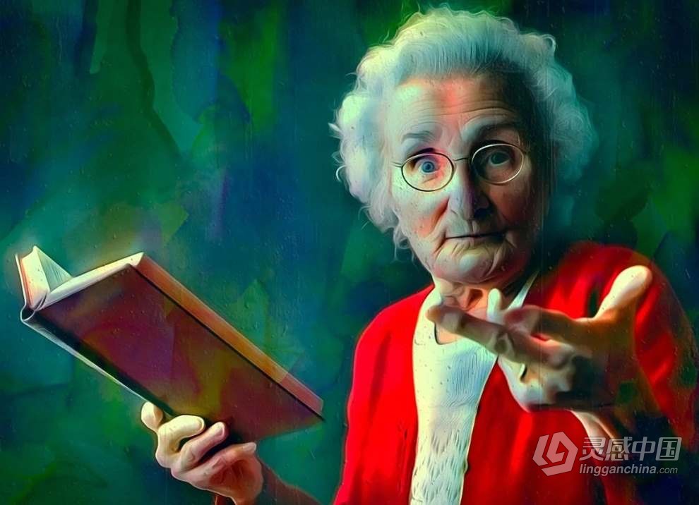 照片转动态细腻油画插画效果PS动作 Dynamic Oil Painting Effect  灵感中国网 www.lingganchina.com