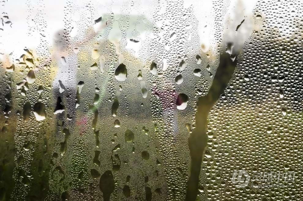 照片一键生成朦胧雾气水珠湿玻璃效果PS动作 Foggy, Rainy Window Photoshop Action  灵感中国网 www.lingganchina.com