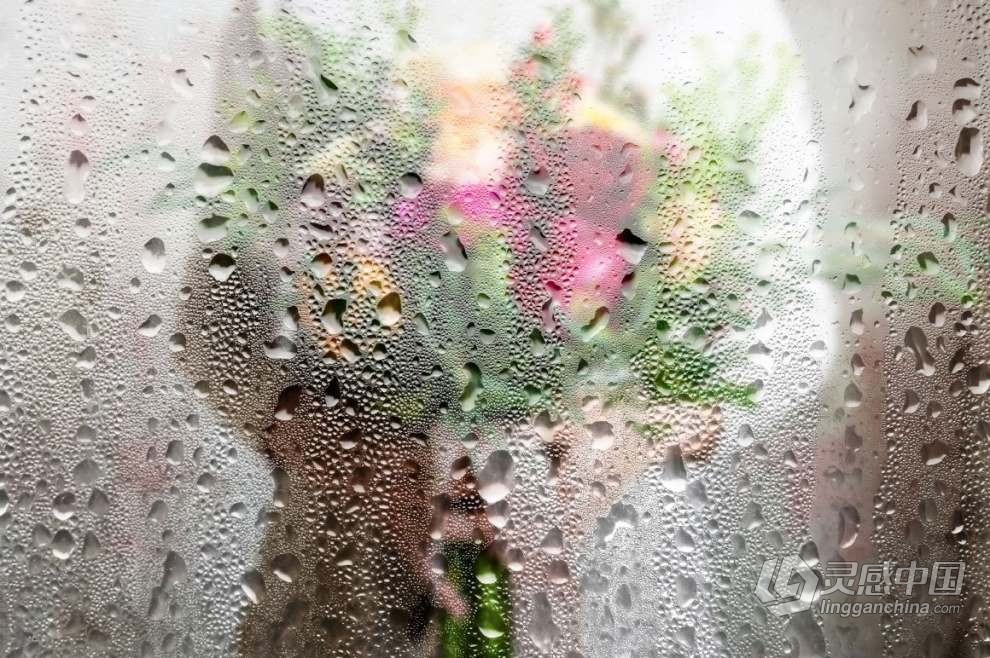 照片一键生成朦胧雾气水珠湿玻璃效果PS动作 Foggy, Rainy Window Photoshop Action  灵感中国网 www.lingganchina.com