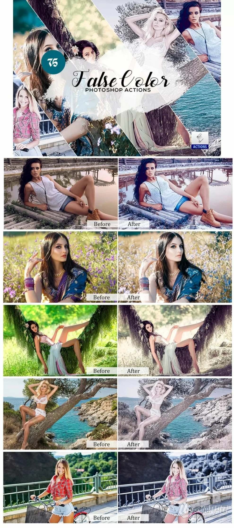 15000+高质量PS照片一键调色动作包合集 15000+ Photoshop Actions Bundle  灵感中国网 www.lingganchina.com