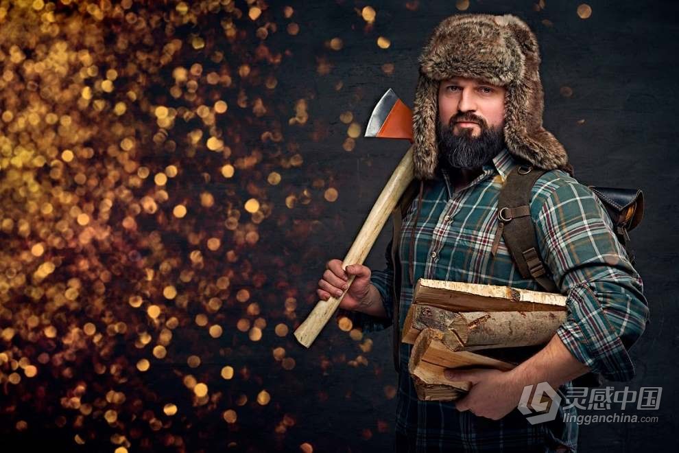 52张金色光斑散景叠加覆盖图片素材+PS动作 Golden Bokeh Photo Overlay Effects  灵感中国网 www.lingganchina.com